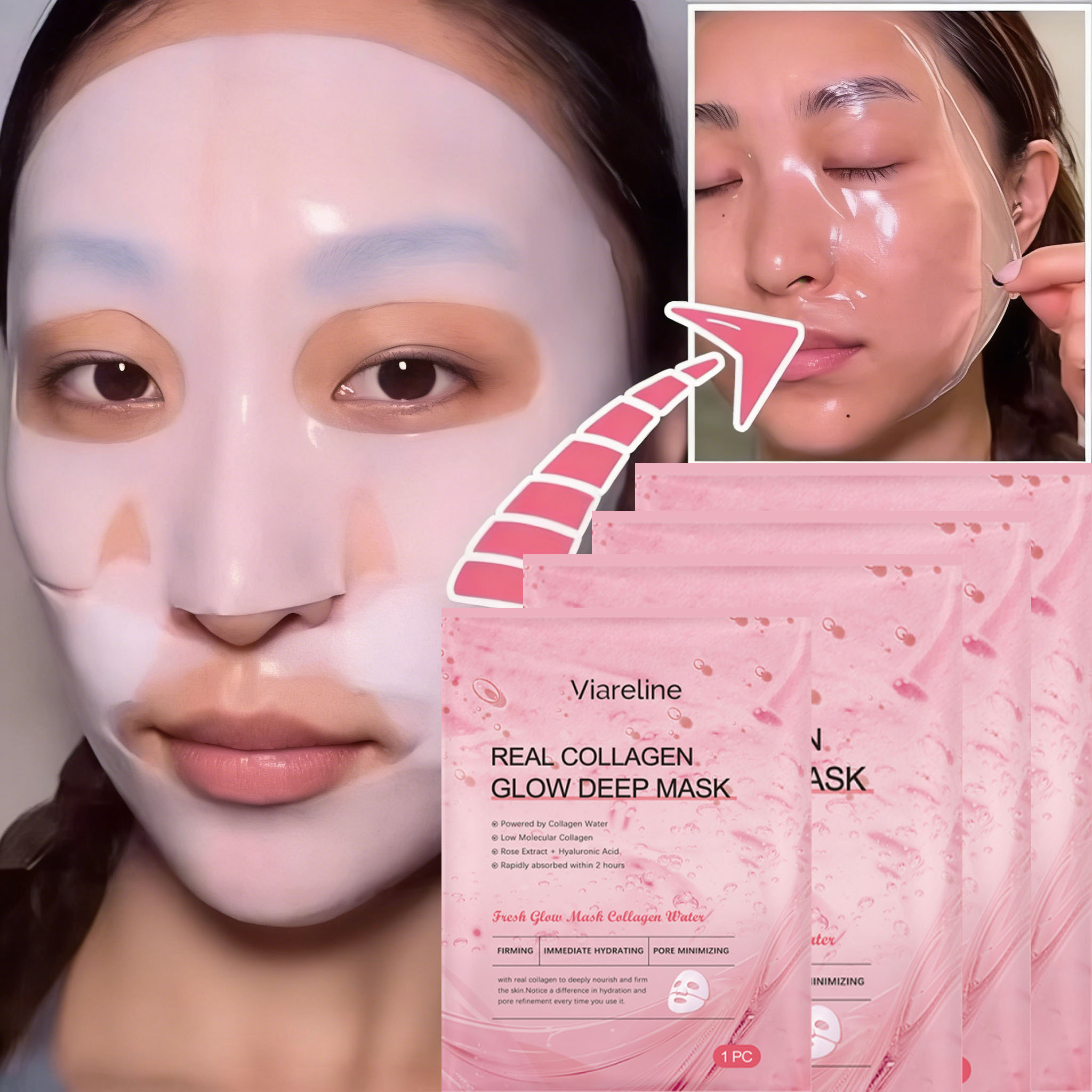 Korean Skincare Routine - Overnight Collagen Mask Zalm DNA PDRN