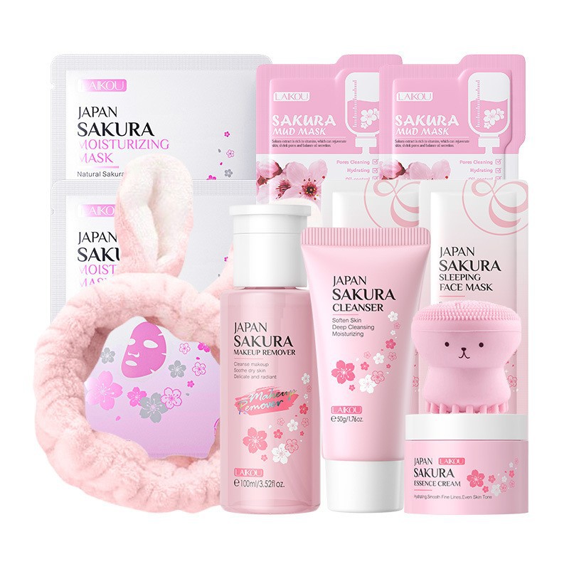 Korean Skincare Routine - Koreaanse Sakura Skincare Set Hydratatie Hydrateren