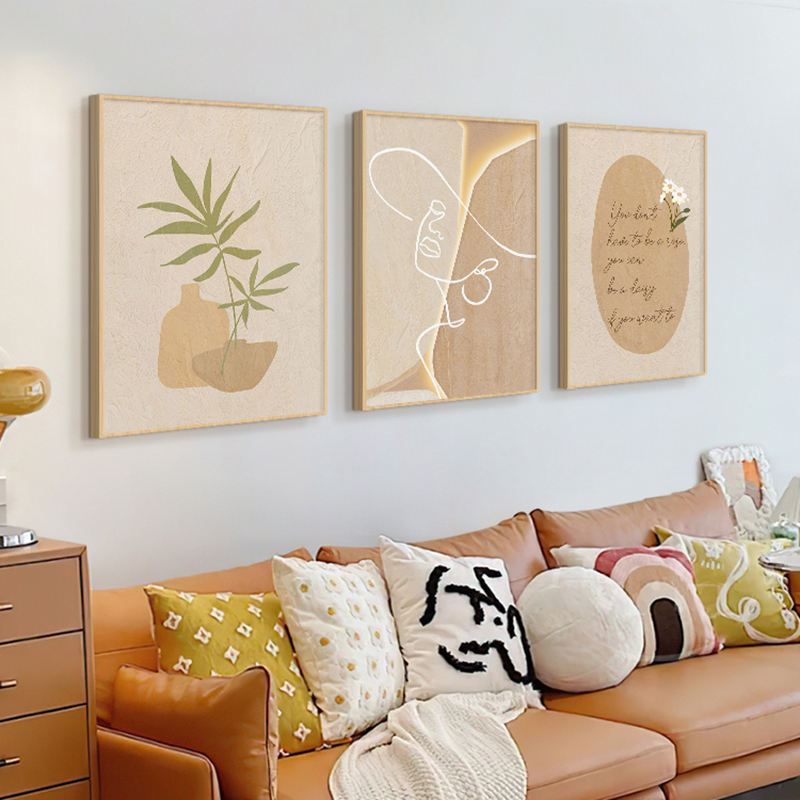 Houten crèmekleurige abstracte - Korean Lifestyle Aesthetic recensie en prijs
