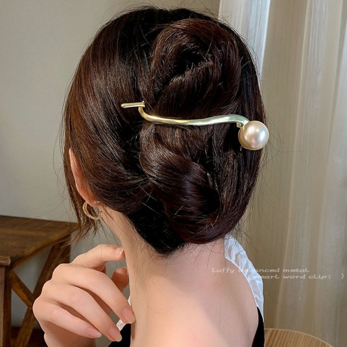 Elegante glitter parel haarcli - Korean Lifestyle & Kids Boutique Photos recensie en prijs