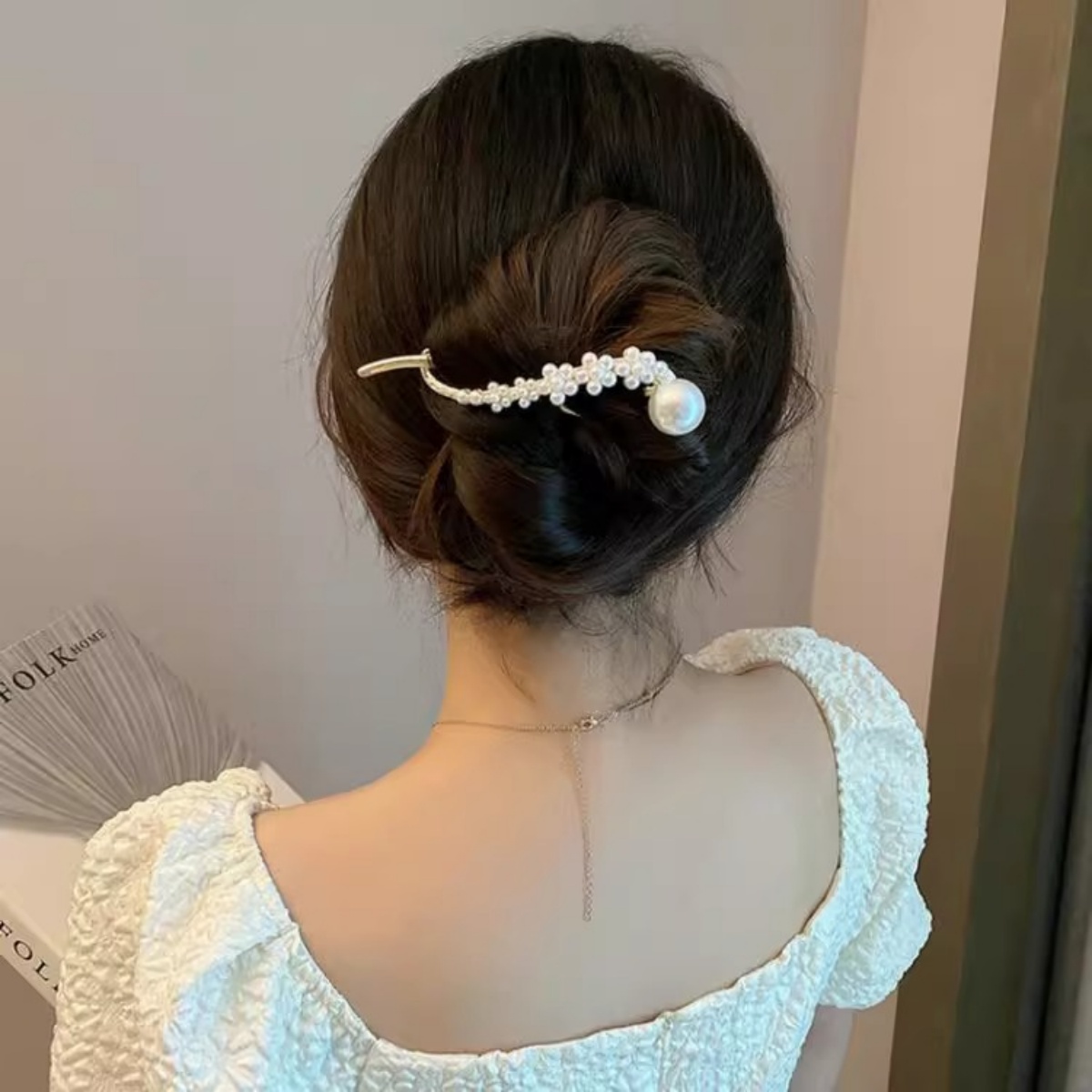 Elegante glitter parel haarcli - Korean Lifestyle & Kids Boutique Photos recensie en prijs