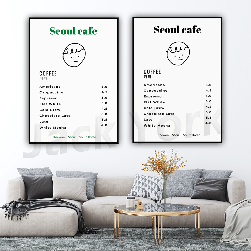 Seoul Cafe Print Wall Art Prin - Korean Lifestyle Aesthetic recensie en prijs