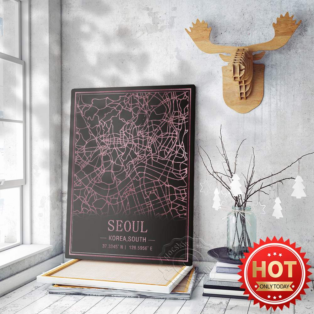 Seoul Korea Zuid Kaart Poster, - South Korea Lifestyle recensie en prijs