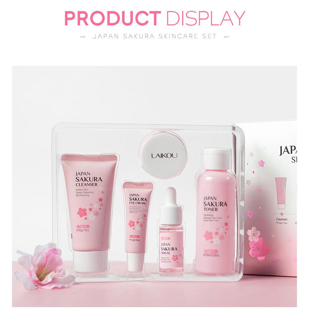 5/3 stks/set Sakura Huidverzor - Korean Skincare Routine recensie en prijs