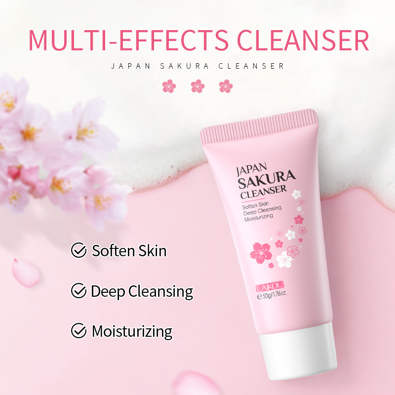 Sakura Gezichtsreiniger Koreaa - Korean Skincare Routine recensie en prijs